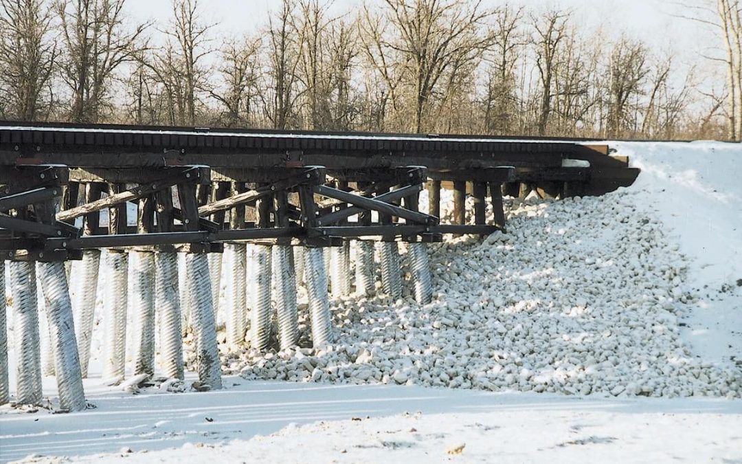 CP Rail Clandeboye Timber Pile Bridge Reconstruction